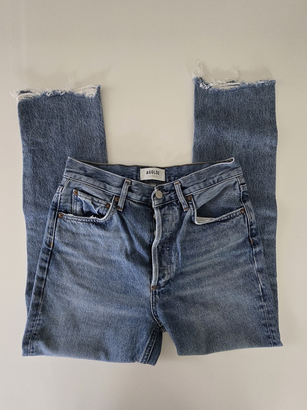 AGOLDE Classic High-Rise Blue Denim Jeans